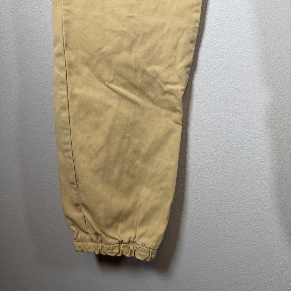 Offcorss Boys‎ Tan Khaki Jogger Pants Lined Cotton Elastic Waist Size 16 5126585